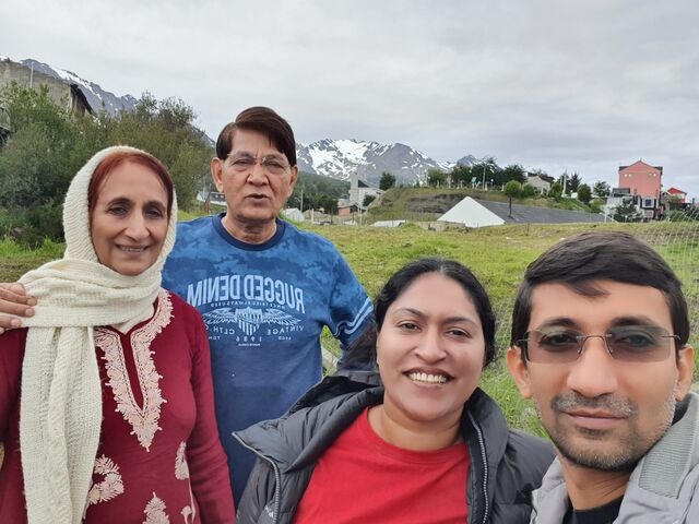 Family pic at Ushuaia